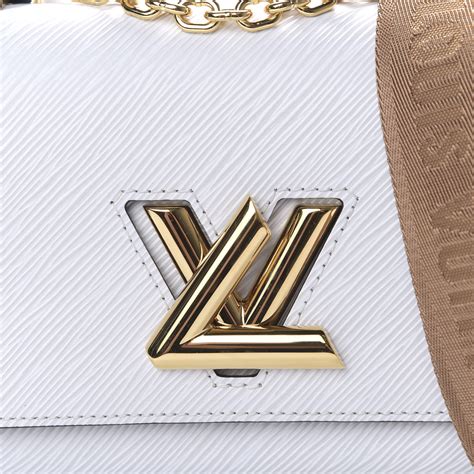 LOUIS VUITTON Epi Twist Shoulder Bag MM White